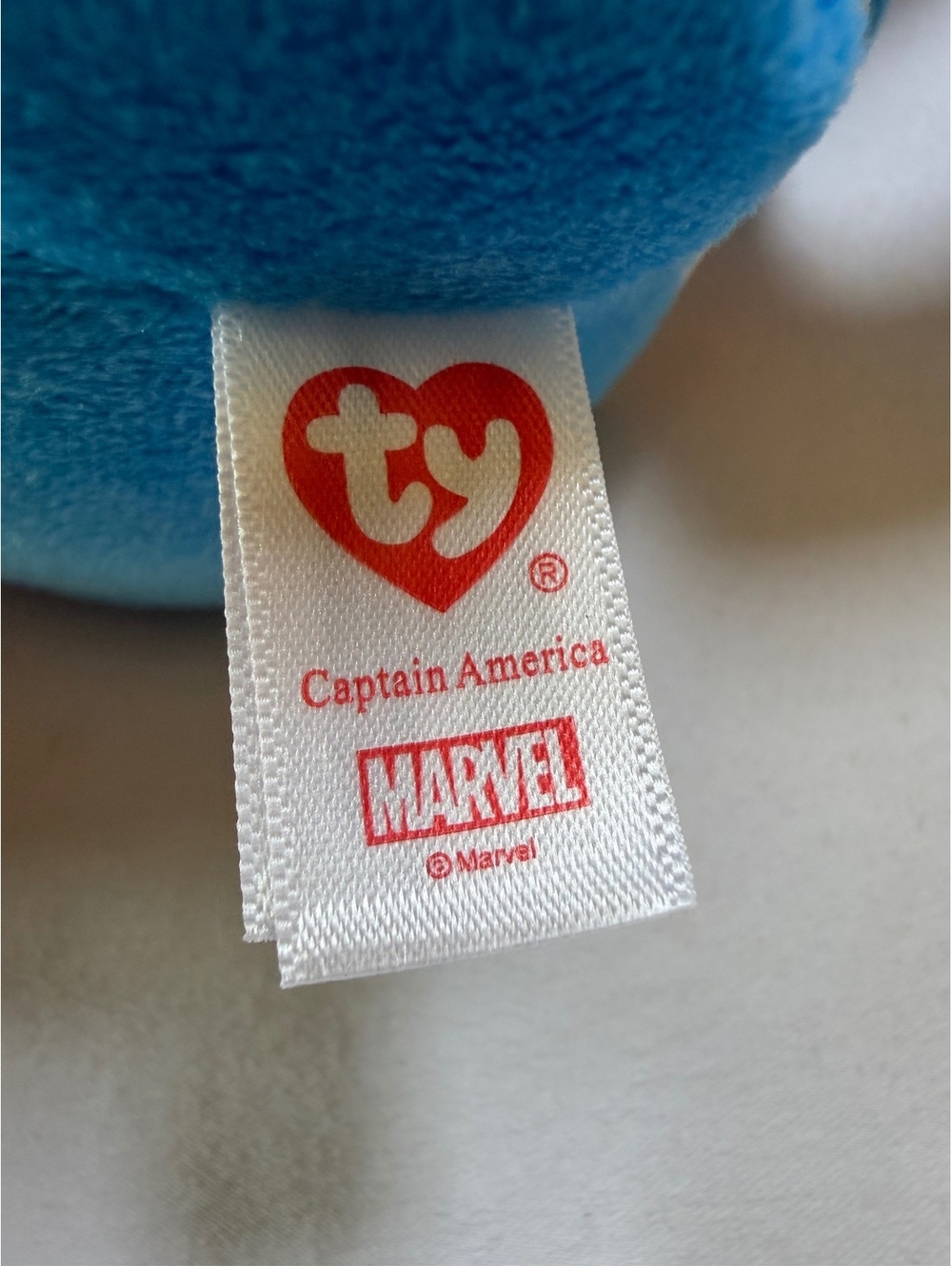 Ty Beanie Buddies Captain America Plush Toy Marvel - Picture 6 of 6